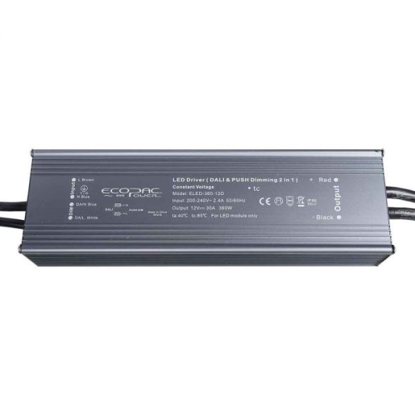 ELED-360-12DP2 - Ecopac ELED-360-D Series LED Driver 360W 12V (DALI2 & Push Dimming) (Copy) Online