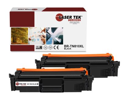 2 Pack Brother TN810XL Black HY Compatible Toner Cartridge | Laser Tek Services Online now