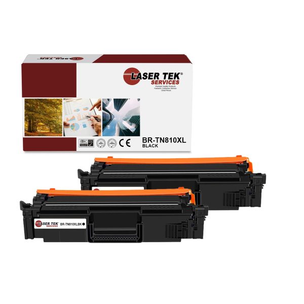 2 Pack Brother TN810XL Black HY Compatible Toner Cartridge | Laser Tek Services Online now