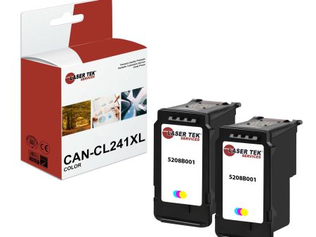 2 Pack Canon CL241XL Tri-Color HY Compatible Ink Cartridge | Laser Tek Services For Discount