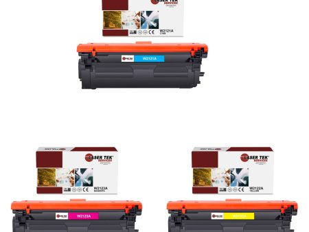 3 Pack HP 212A CYM Compatible Toner Cartridge | Laser Tek Services For Cheap