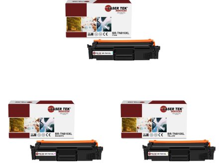 3 Pack Brother TN810XL CYM HY Compatible Toner Cartridge | Laser Tek Services Supply