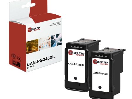 2 Pack Canon PG245XL Black HY Compatible Ink Cartridge | Laser Tek Services For Sale