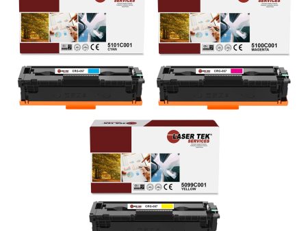 3 Pack Canon 067 CYM Compatible Toner Cartridge | Laser Tek Services Online