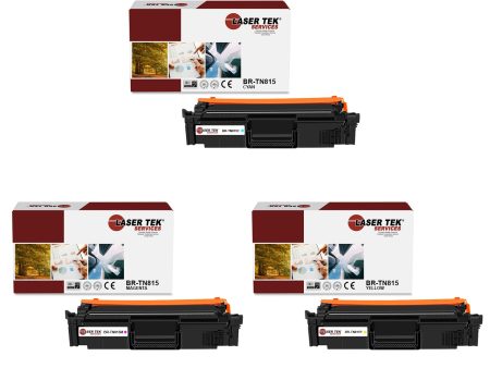 3 Pack Brother TN815 CYM HY Compatible Toner Cartridge | Laser Tek Services Fashion