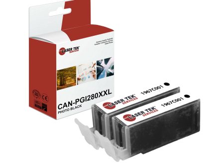 2 Pack Canon PGI280XXL Pigment Black Super HY Compatible Ink | Laser Tek Services Online Hot Sale