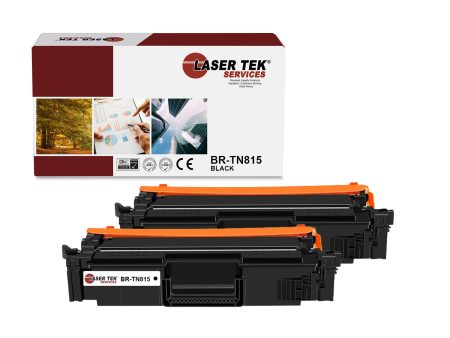 2 Pack Brother TN815 Black HY Compatible Toner Cartridge | Laser Tek Services For Discount