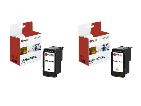 2 Pack Canon 275XL 276XL BK CL HY Compatible Ink Cartridge | Laser Tek Services on Sale