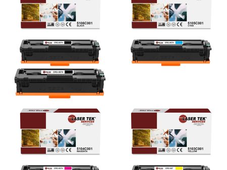 5 Pack Canon 067H BCYM HY Compatible Toner Cartridge | Laser Tek Services Fashion