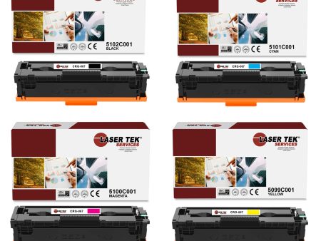 4 Pack Canon 067 BCYM Compatible Toner Cartridge | Laser Tek Services For Cheap