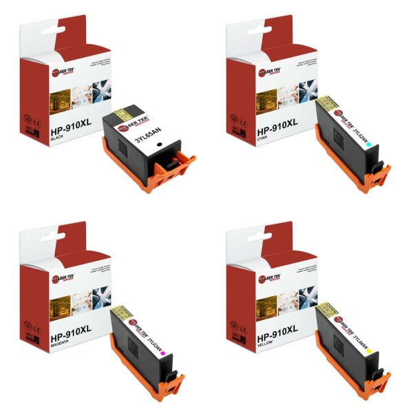 4 Pack HP 910XL BCYM HY Compatible Ink Cartridge | Laser Tek Services Online Sale