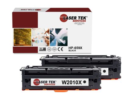 2 Pack HP 659X Black HY Compatible Toner Cartridge | Laser Tek Services Cheap