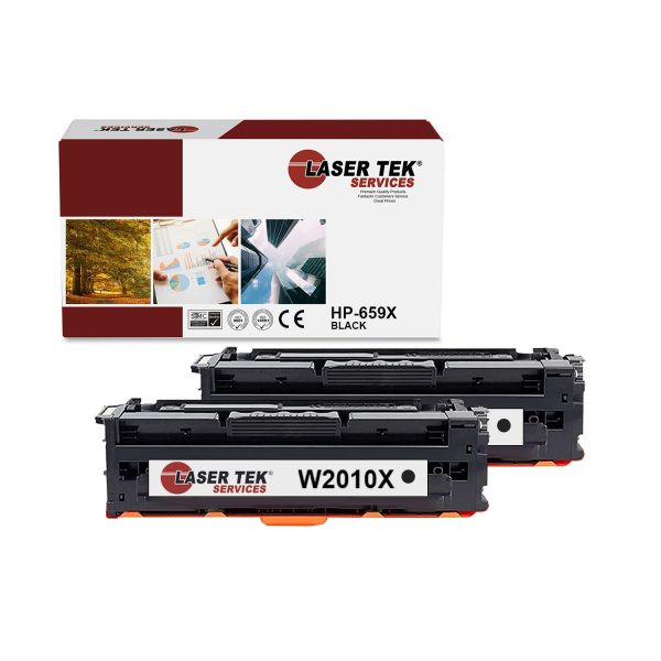 2 Pack HP 659X Black HY Compatible Toner Cartridge | Laser Tek Services Cheap