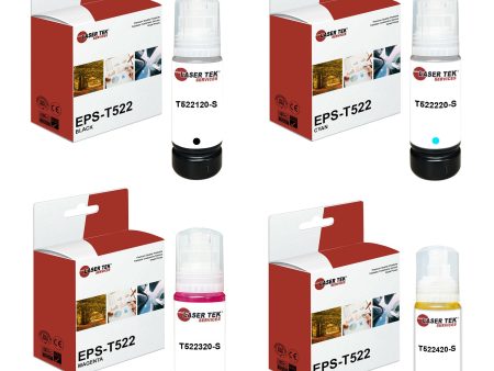 4 Pack Epson T522 BCYM Compatible Ink Cartridge | Laser Tek Services Sale