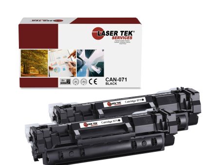 2 Pack Canon 071 Black Compatible Toner Cartridge | Laser Tek Services Online