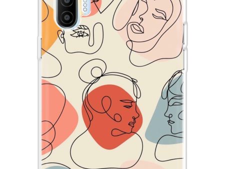 Abstract Faces Soft Cover for Realme XT Online now