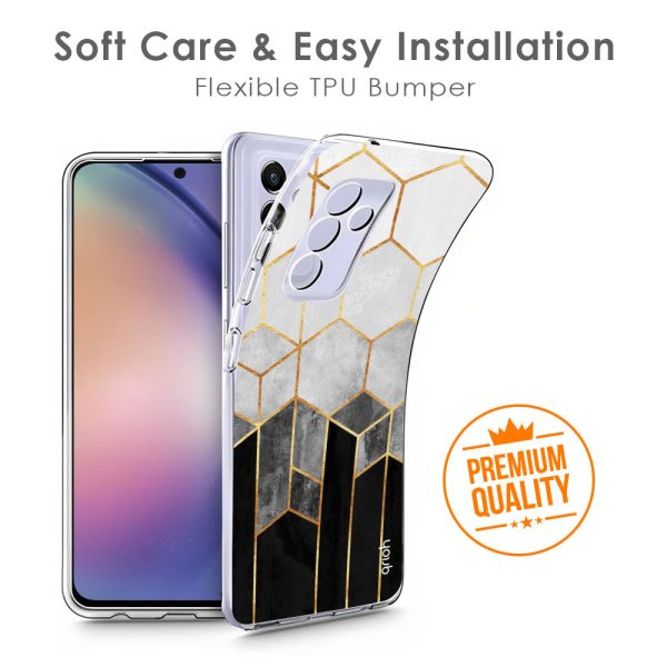 Hexagonal Pattern Soft Cover for Samsung J4 Online Sale