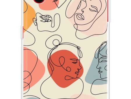 Abstract Faces Soft Cover for Samsung Galaxy A01 Cheap