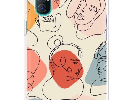 Abstract Faces Soft Cover for Oppo Reno 3 Pro Online