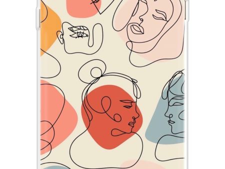 Abstract Faces Soft Cover for Samsung J7 NXT Fashion