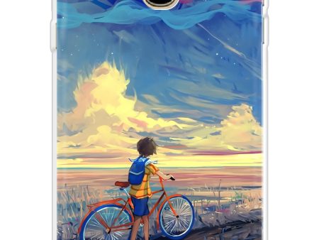 Riding Bicycle to Dreamland Soft Cover for Samsung J4 Cheap