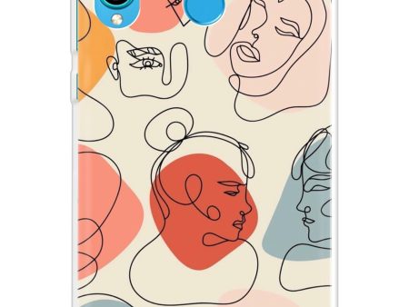 Abstract Faces Soft Cover for Huawei P30 lite Supply