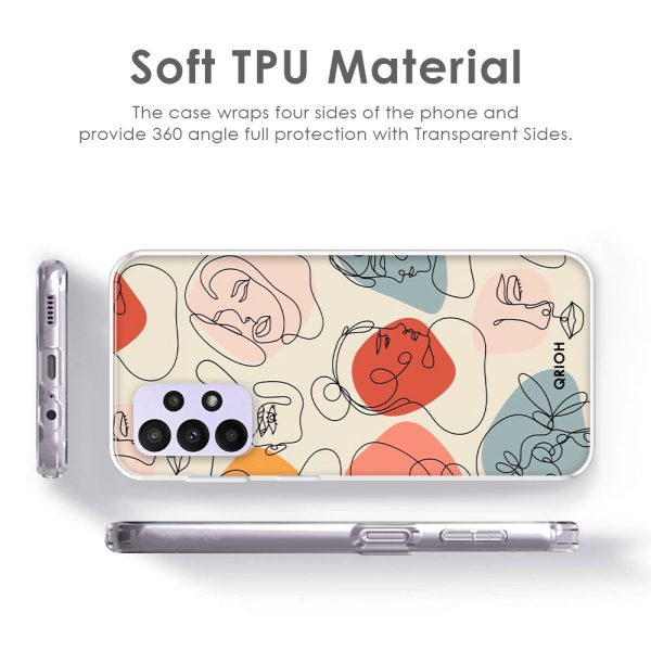 Abstract Faces Soft Cover for Motorola Moto E5 Play Online Hot Sale