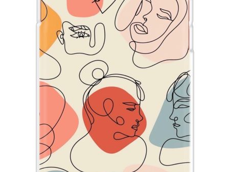 Abstract Faces Soft Cover for iPhone 6s Plus For Cheap