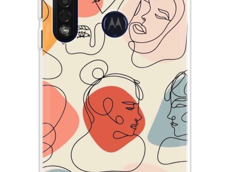 Abstract Faces Soft Cover for Motorola Moto G8 Plus Online