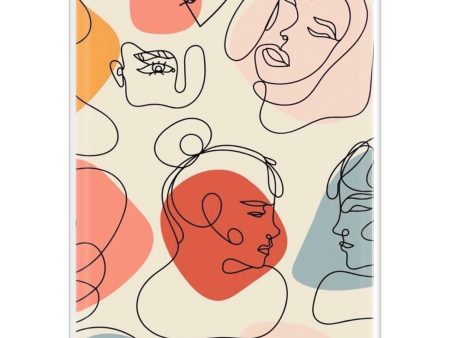 Abstract Faces Soft Cover for iPhone SE Online Hot Sale