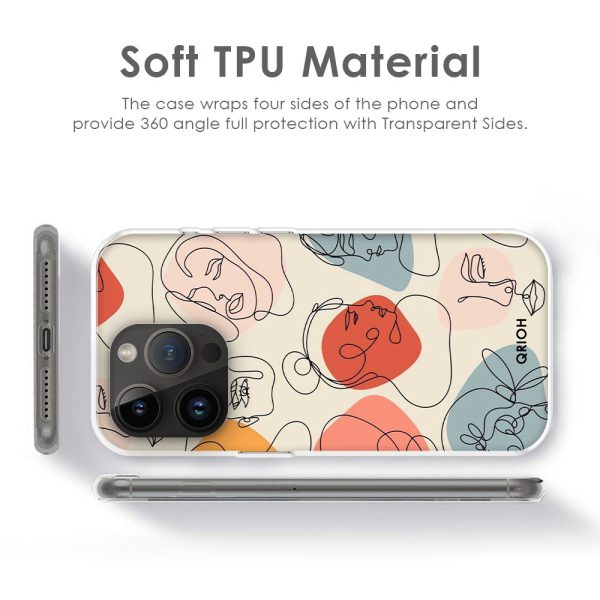 Abstract Faces Soft Cover for iPhone 11 Pro Online now