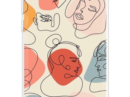 Abstract Faces Soft Cover for Huawei Y5 lite 2018 For Sale