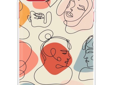 Abstract Faces Soft Cover for iPhone 11 Fashion