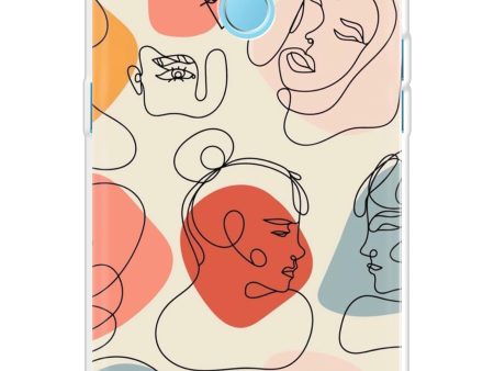 Abstract Faces Soft Cover for Realme U1 Online Hot Sale