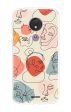 Abstract Faces Soft Cover for Motorola Moto G7 Power Cheap