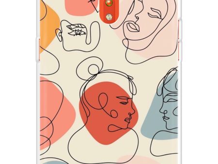 Abstract Faces Soft Cover for Oppo Reno Z Online Hot Sale