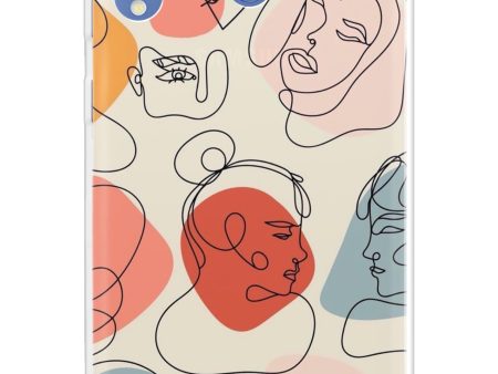 Abstract Faces Soft Cover for Samsung Galaxy M40 For Discount