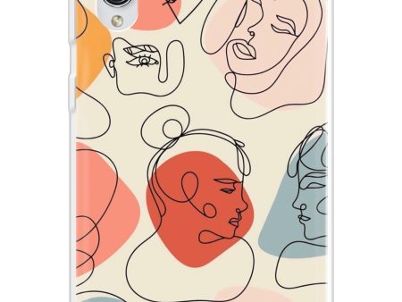 Abstract Faces Soft Cover for Samsung Galaxy A70s Cheap