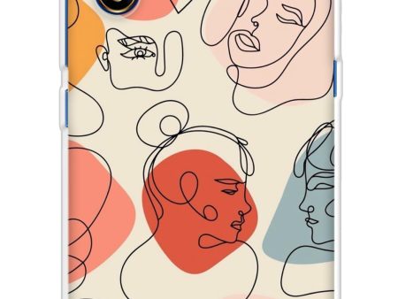 Abstract Faces Soft Cover for Vivo S1 Hot on Sale