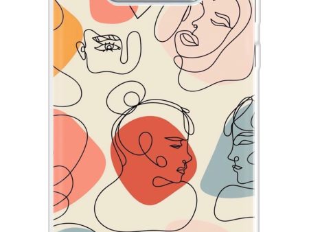 Abstract Faces Soft Cover for Samsung Galaxy S10e Online Hot Sale