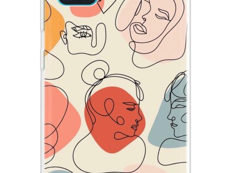 Abstract Faces Soft Cover for Samsung Galaxy A51 Online