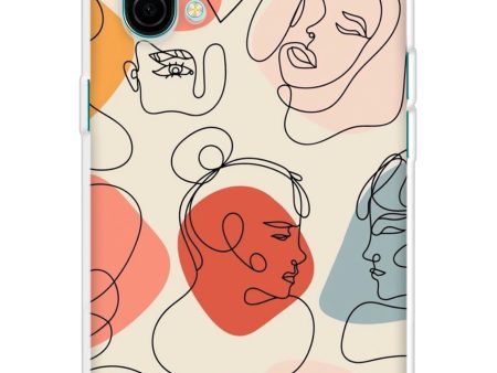 Abstract Faces Soft Cover for OnePlus Nord CE For Discount