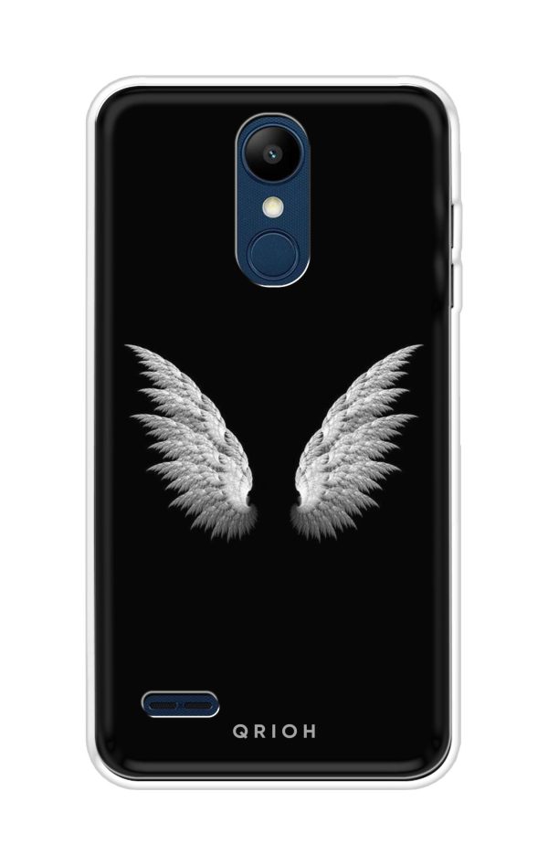 White Angel Wings Soft Cover for LG K9 on Sale