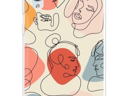 Abstract Faces Soft Cover for Samsung Galaxy A50 Online Hot Sale