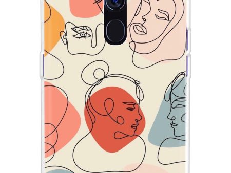 Abstract Faces Soft Cover for Oppo F11 Pro Online