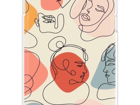 Abstract Faces Soft Cover for iPhone 6 Plus For Discount