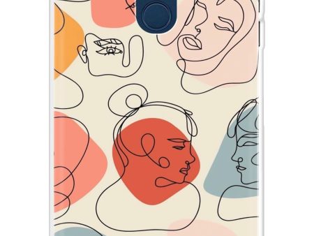 Abstract Faces Soft Cover for LG K9 For Discount